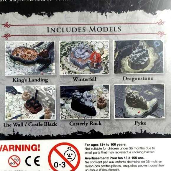 SEALED Game of Thrones 4D 3-Layer Puzzle of Westeros 1400+ Pieces 65+ Buildings - Picture 5 of 10